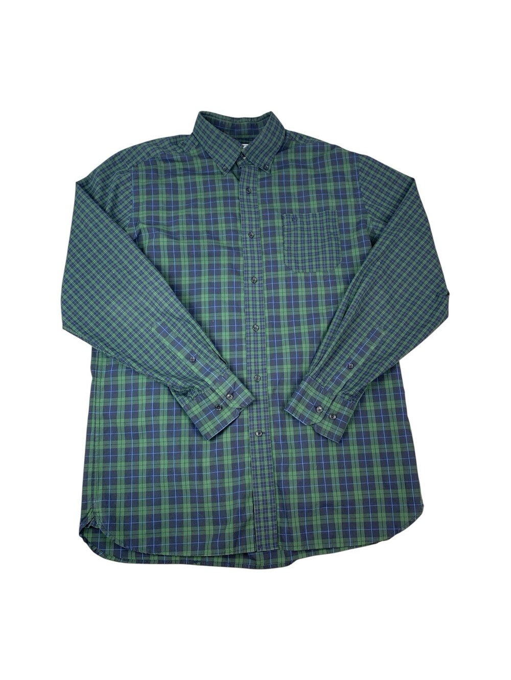 Southern Tide Long Sleeve Button Down Shirt, Green Plaid, Classic, Men's Medium